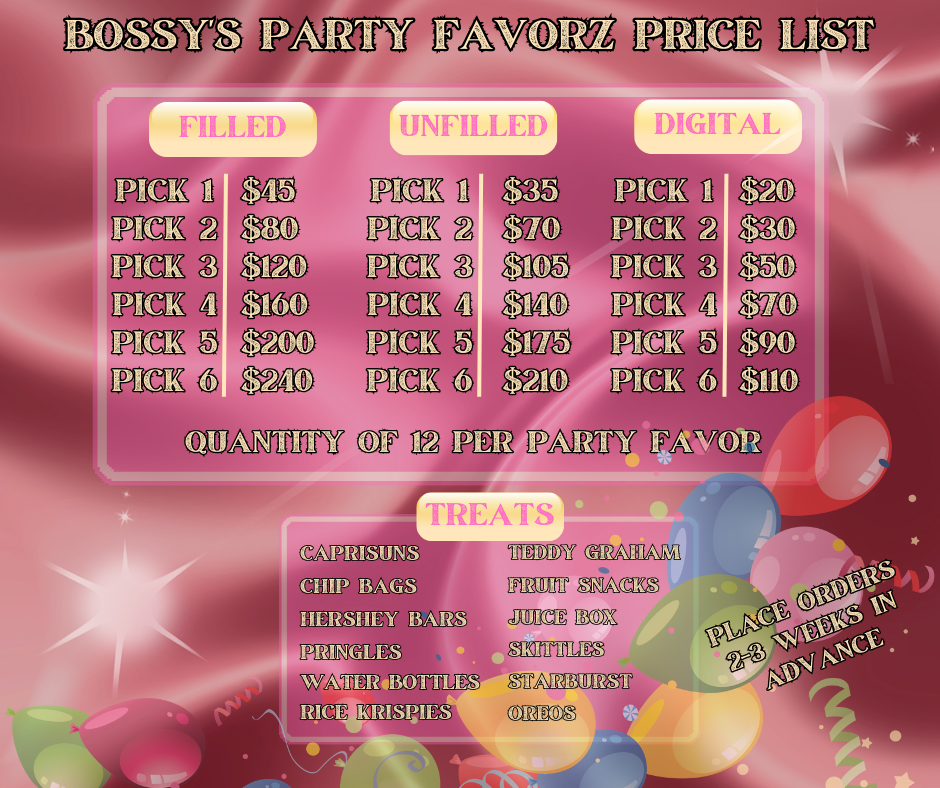 Custom Party Favorz
