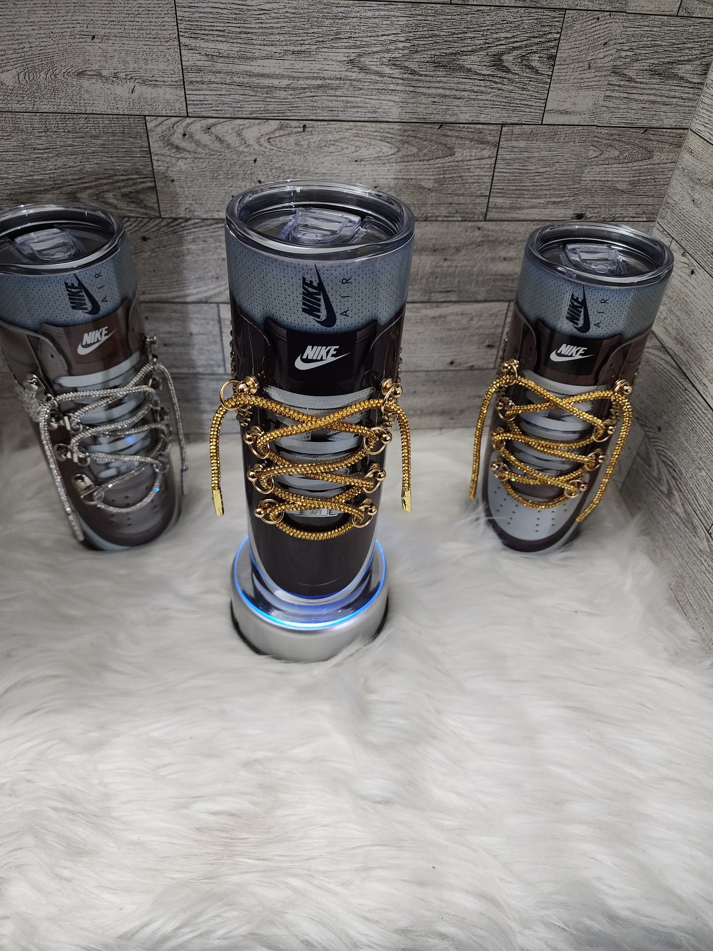 Custom Sneaker Tumbler with Laces