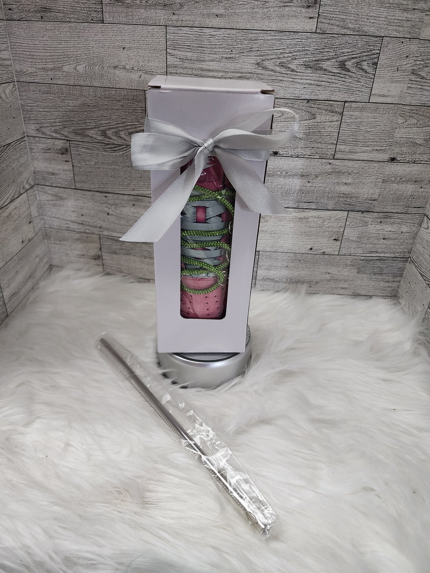 Custom Sneaker Tumbler with Laces