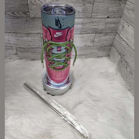 Custom Sneaker Tumbler with Laces